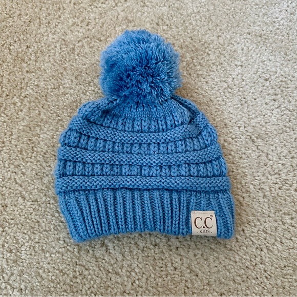 5/$25 CC Kids Blue Knit Beanie - Picture 2 of 4
